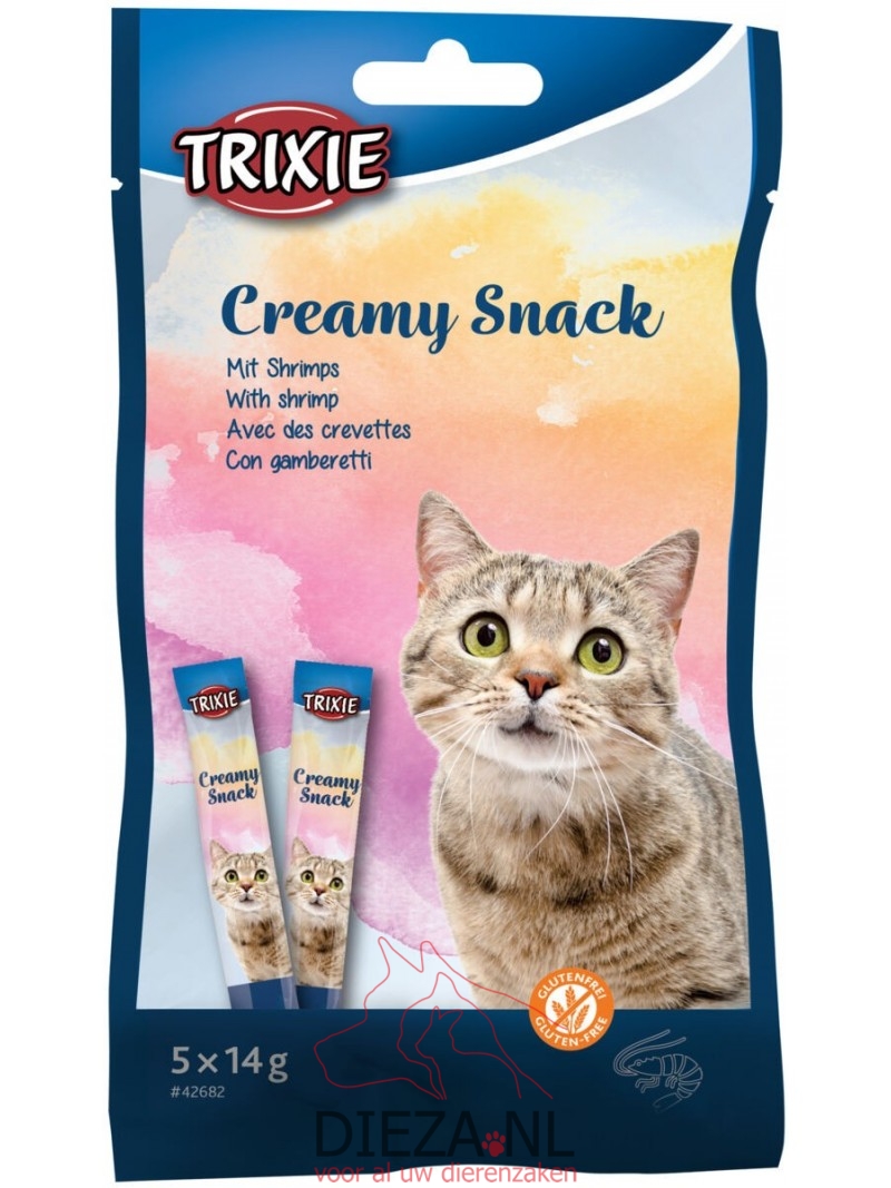 Trixie creamy snack garnaal 5x14gram