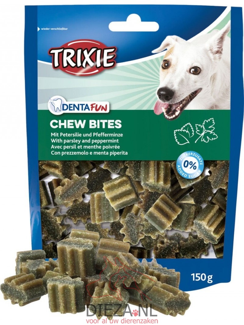 Trixie chew bites peterselie & pepermunt 150gram