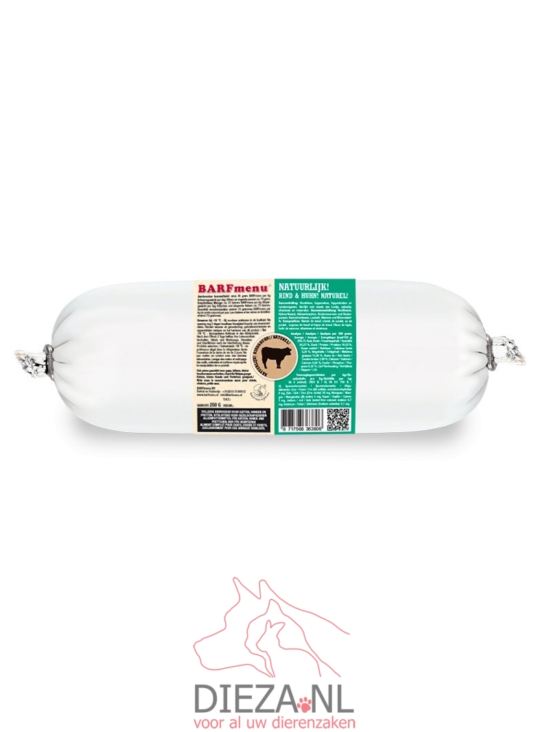 Tinlo barfmenu natuurlijk 250gram