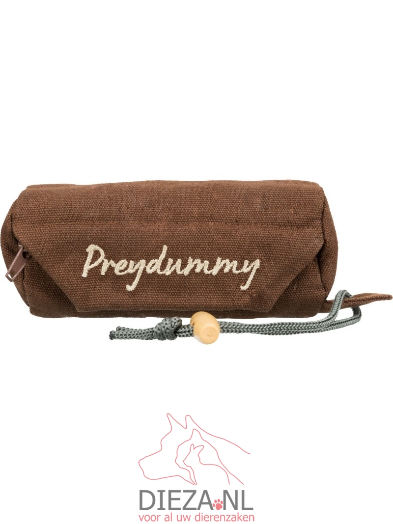 Trixie preydummy canvas bruin 6x14cm