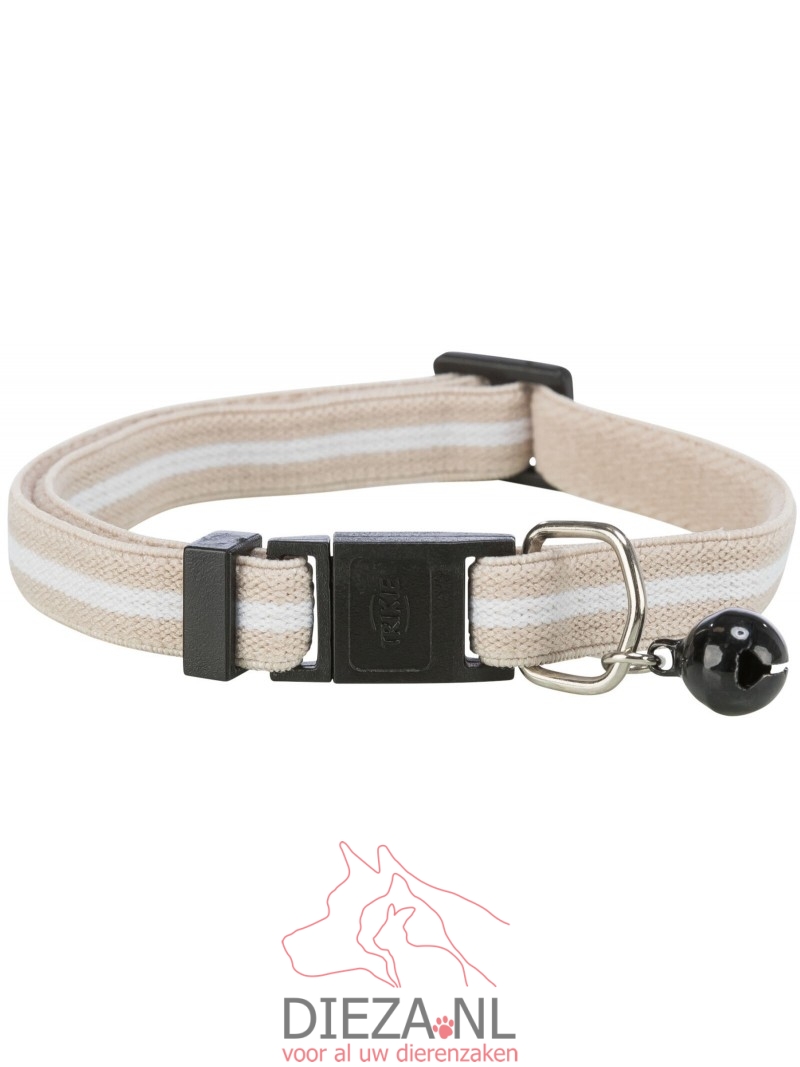Trixie kattenhalsband elastisch strepen assorti