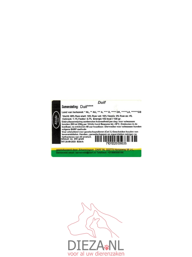 Alroda bosduif 250gram