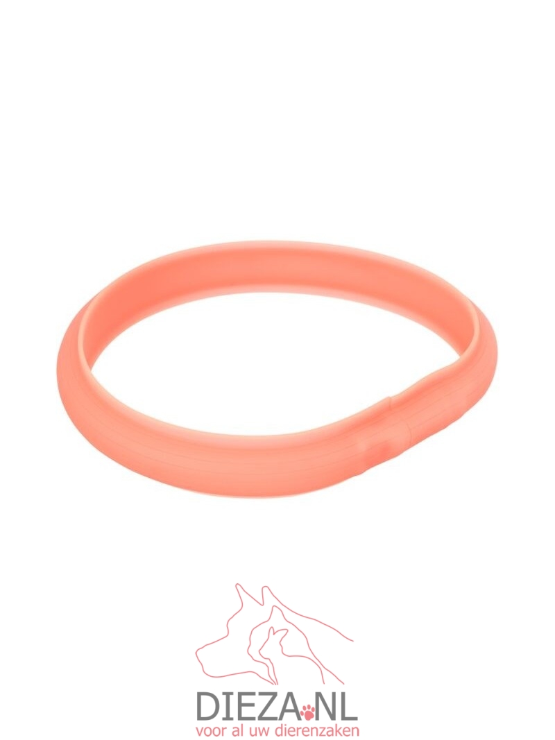 Trixie usb flash lichtgevende band koraal