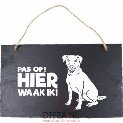 Waakbord leisteen jack russell