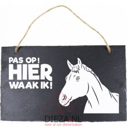 Waakbord leisteen paardenhoofd