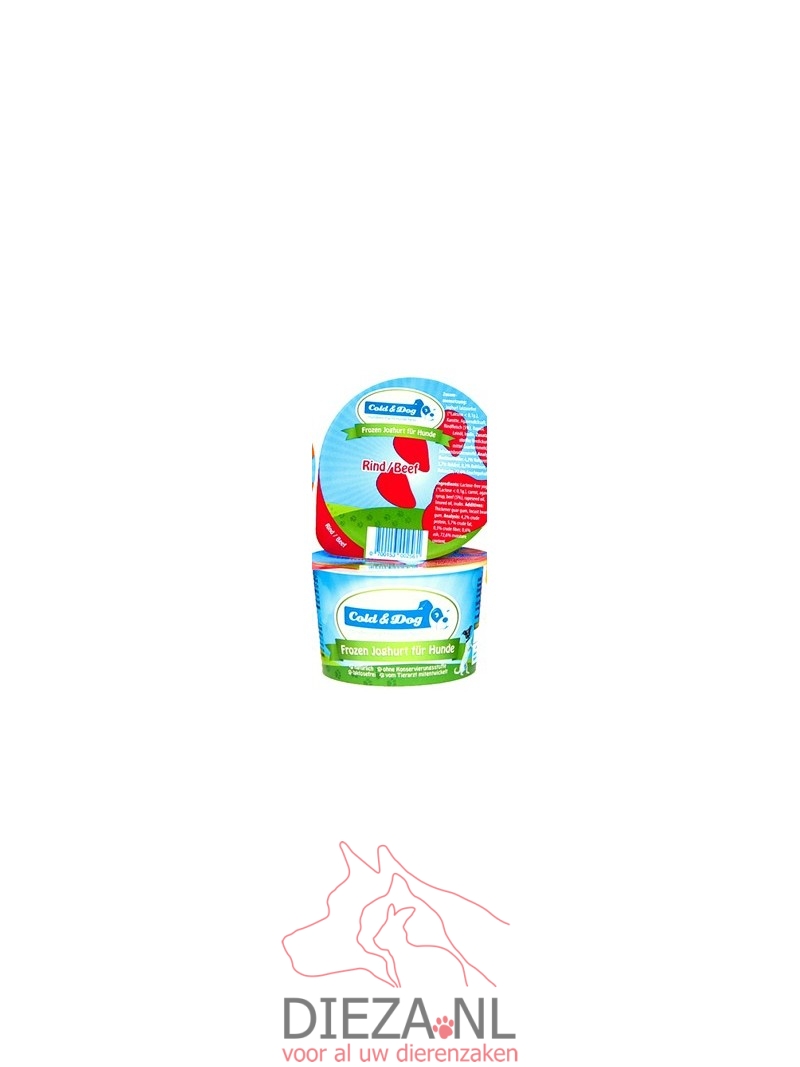 Cold & dog frozen yoghurt rund & wortel 90ml
