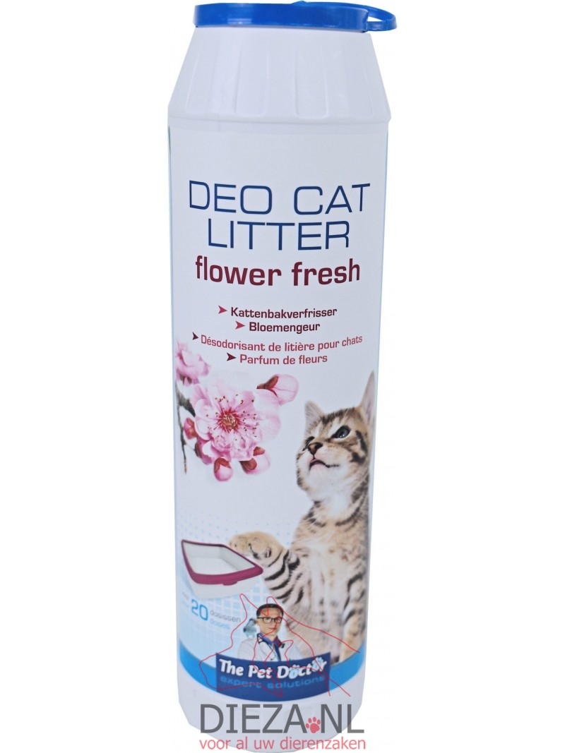 The pet doctor deo cat litter flower 750gram