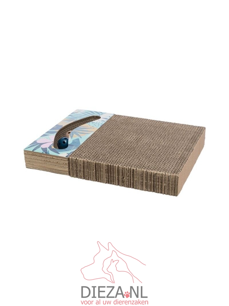 Trixie krabkarton met ballen en catnip 38x30cm