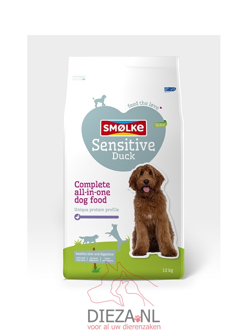 Smolke hond sensitive duck