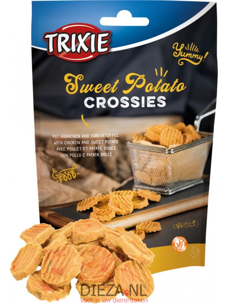 Trixie sweet potato crossies gevogelte 100gram