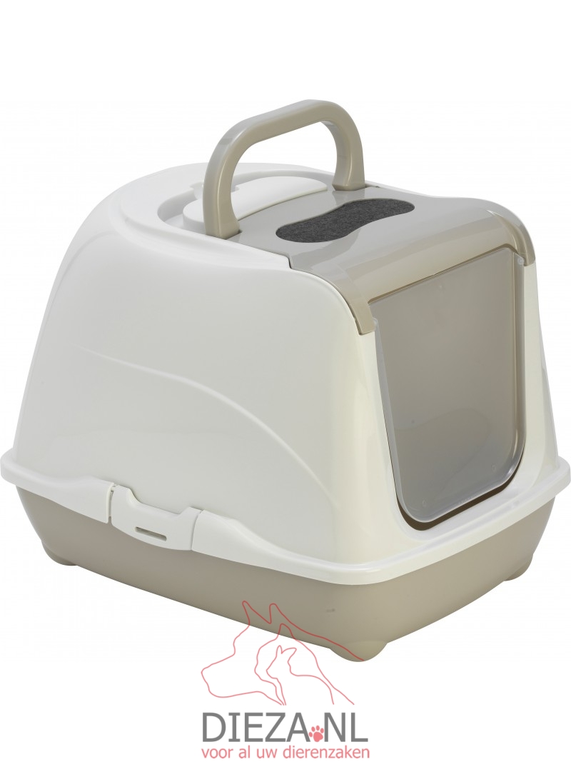Moderna kattenbak flip cat 50cm warmgrijs