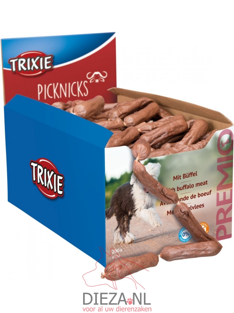 Trixie picknicks worstje buffelvlees 8cm