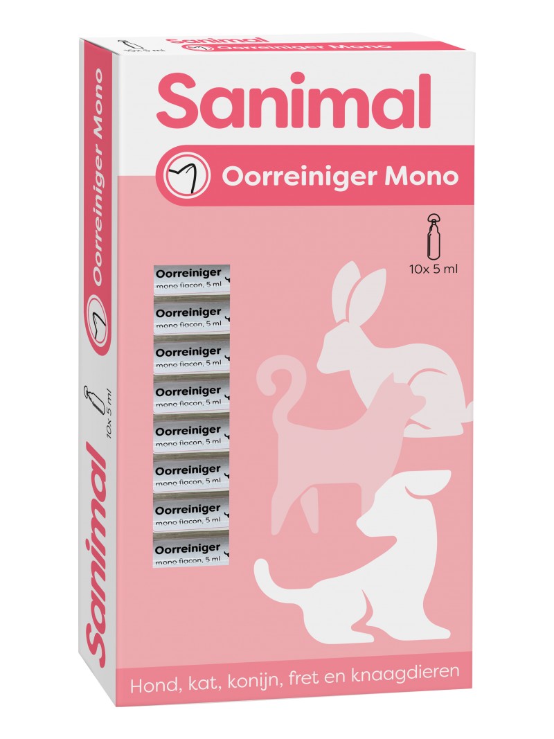 Sanimal oorreiniger mono 10x5ml