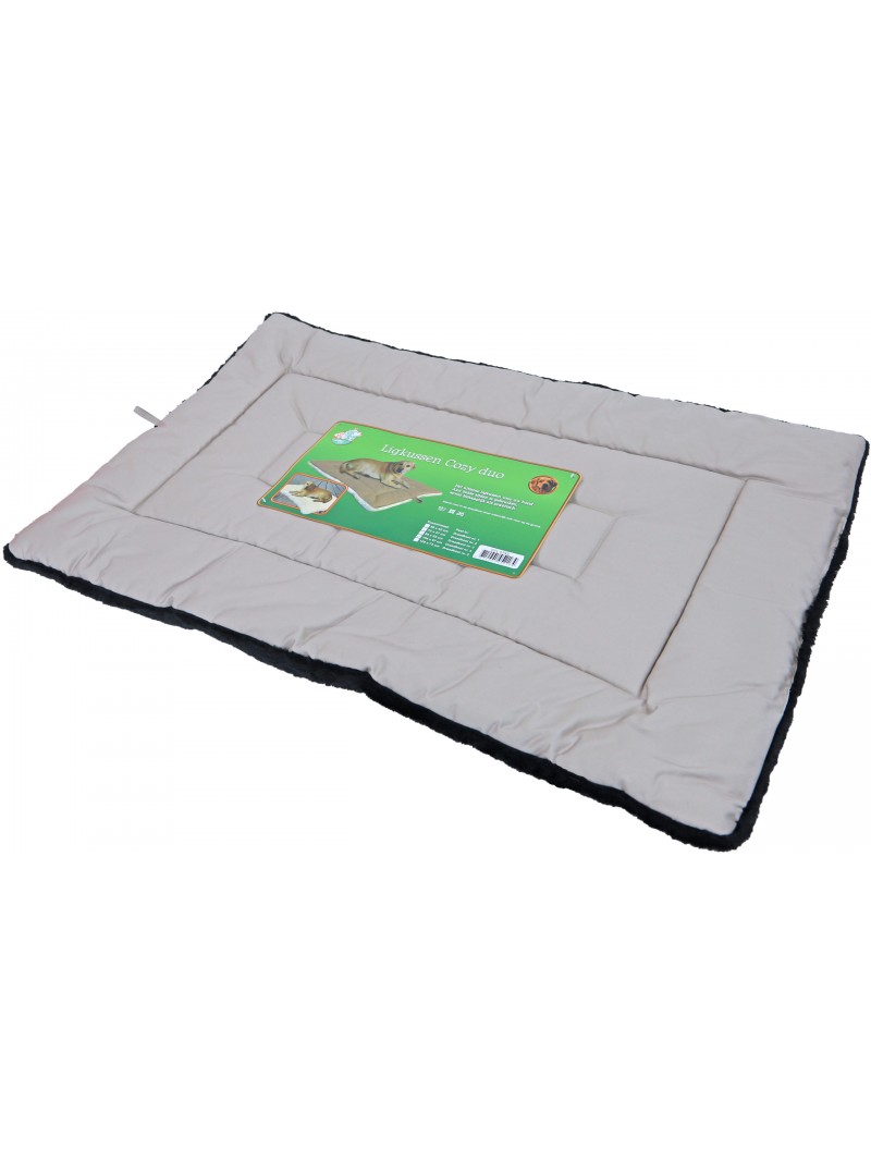Boon ligkussen cozy duo zwart/beige
