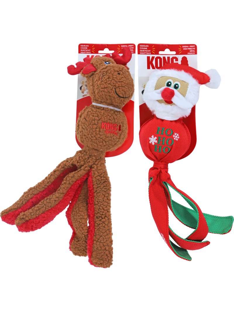 Kong kerst holiday wubba santa /rendier