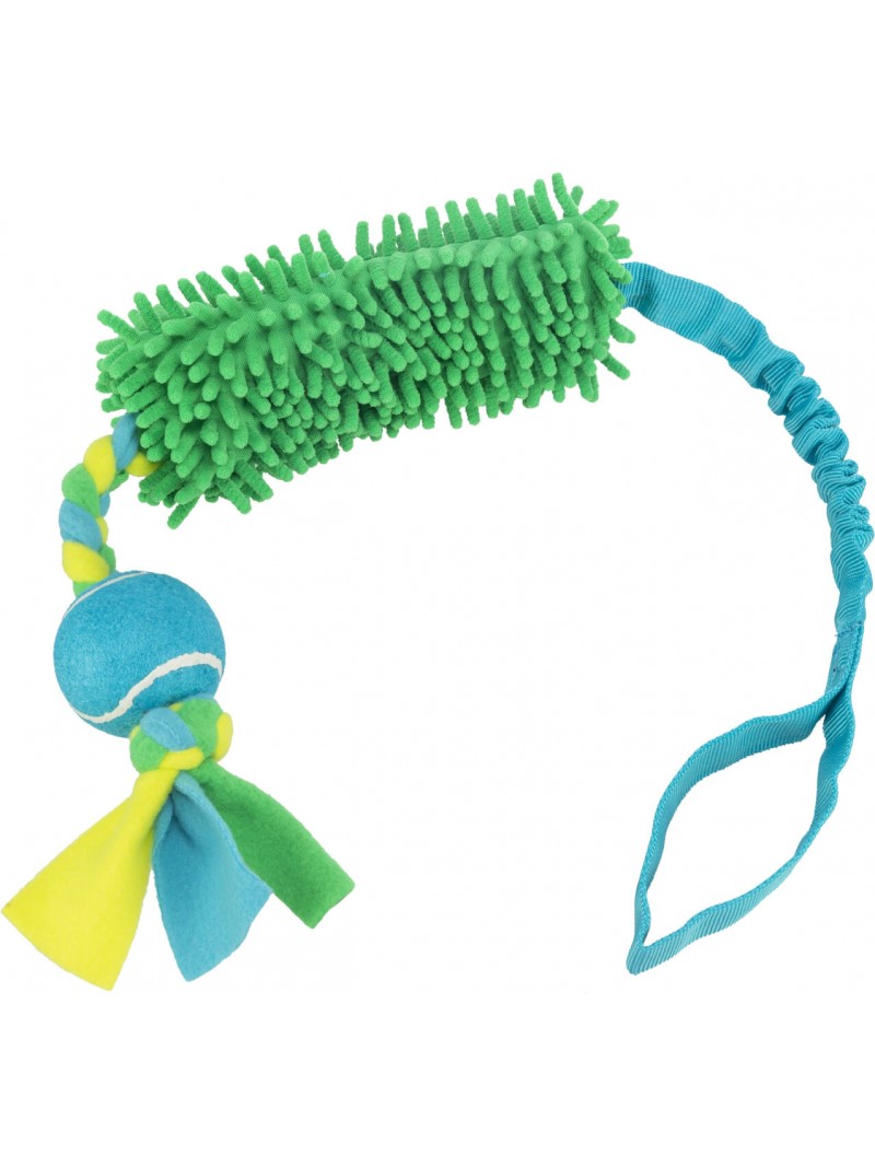 Trixie bungee tugger met tennisbal polyester 85cm