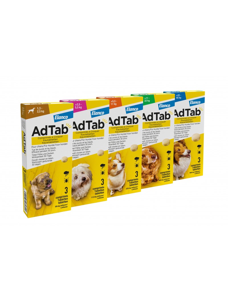 Adtab dog 1,3-2,5kg 3 tabletten