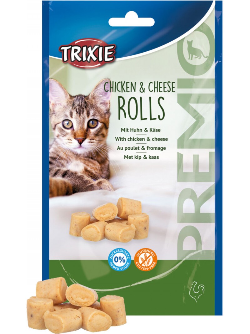 Trixie chicken & cheese rolls 50gram
