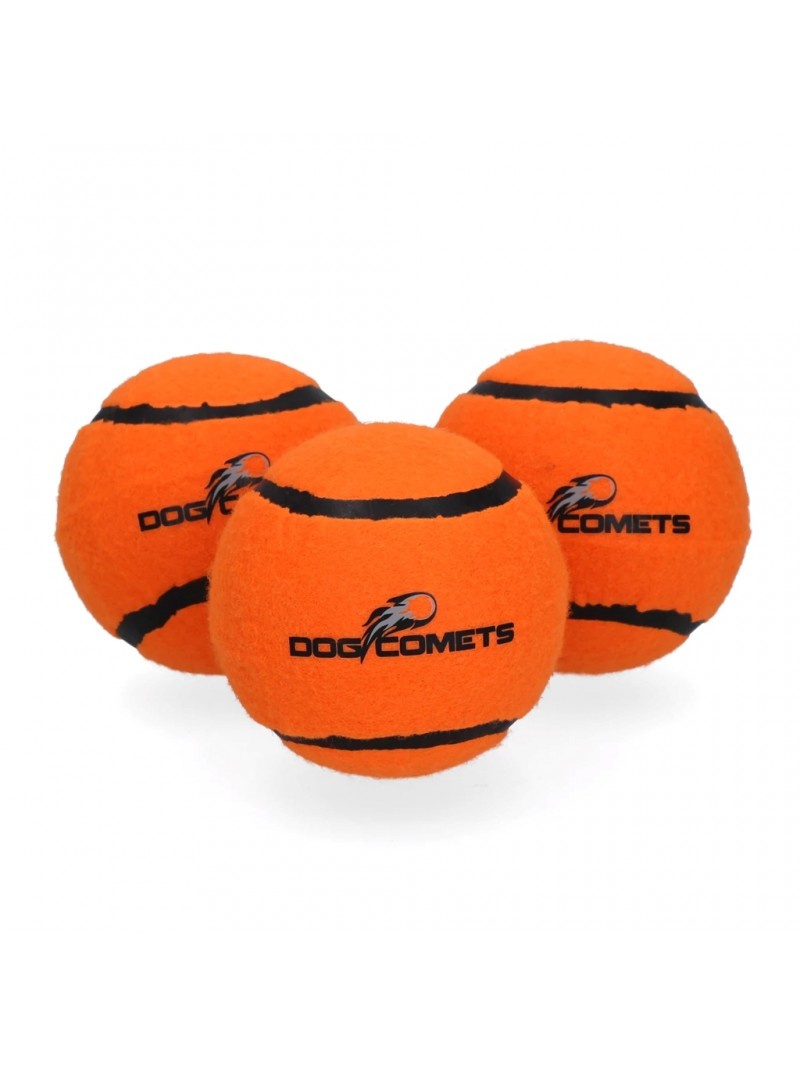 Dog comets starlight tennisbal m 3 pack orange