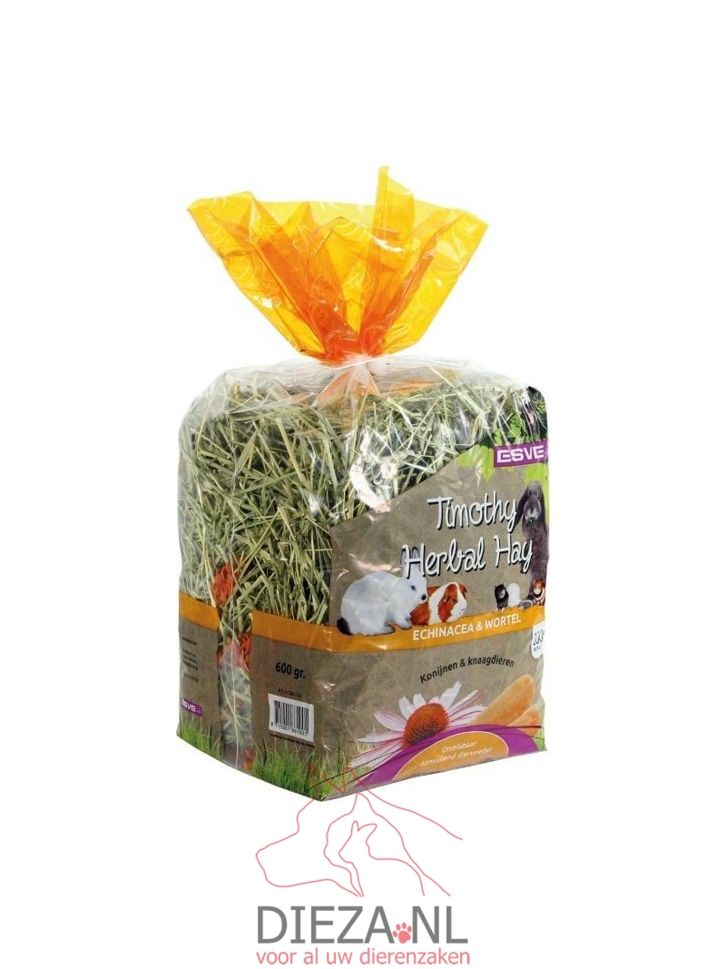 Esve timothy hay echinacea & wortel 600gram