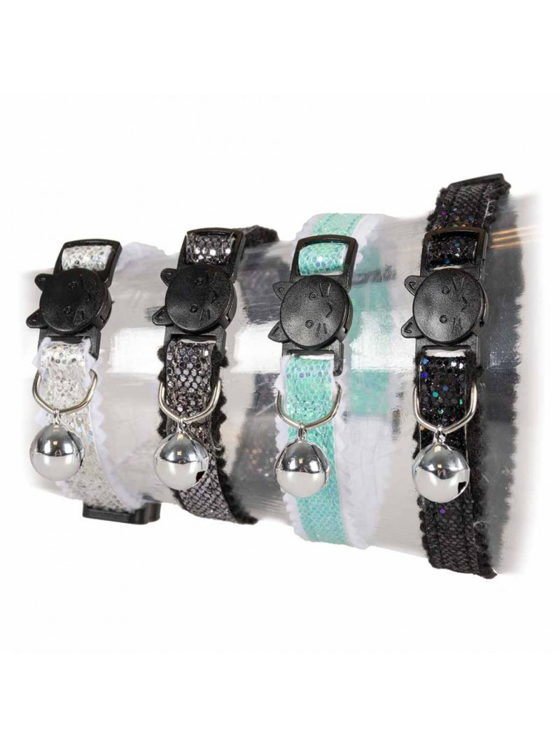 Duvoplus kattenhalsband glitter diamonds
