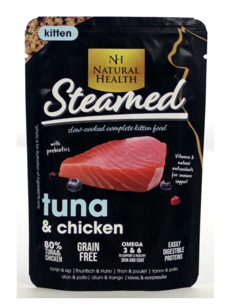Natural health cat steamed kitten tuna 85gram