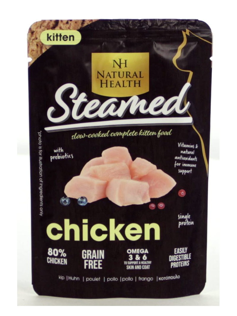 Natural health cat steamed kitten chicken 85gram