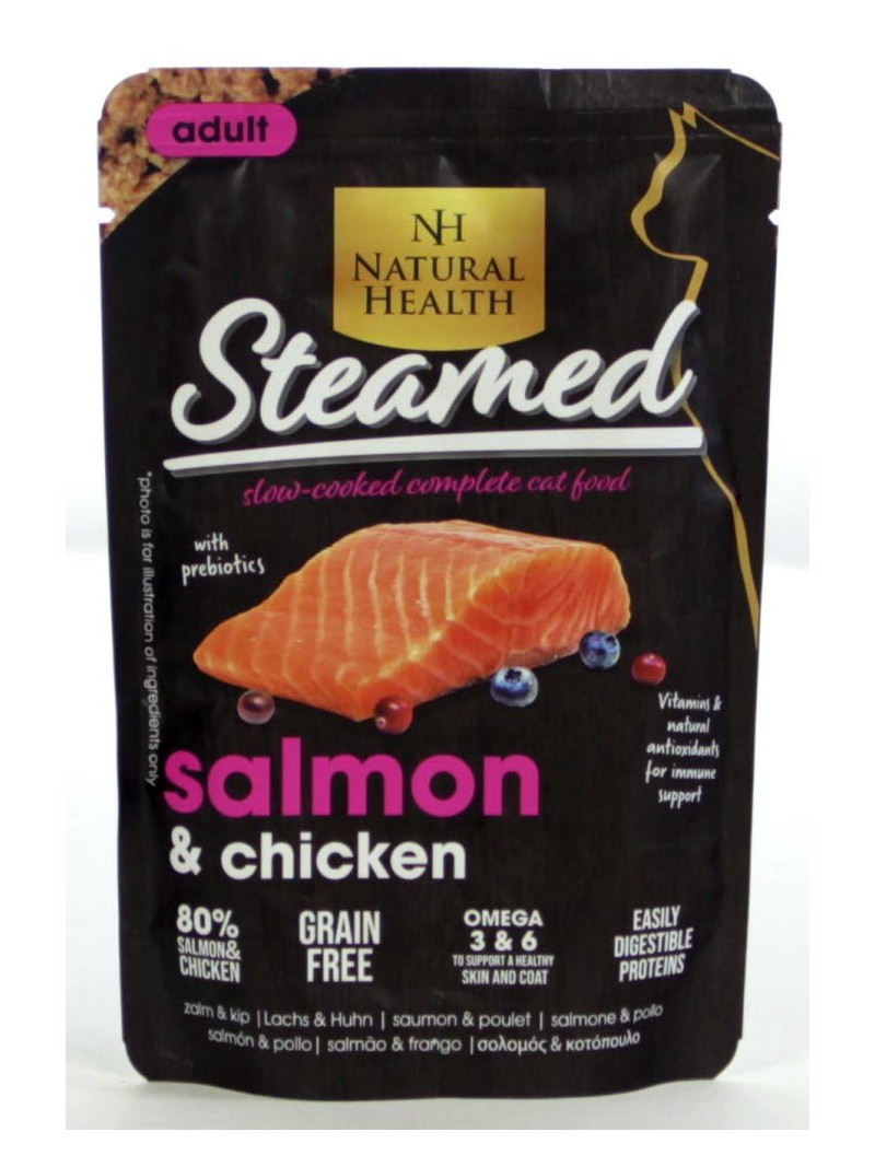 Natural health cat steamed salmon 85gram
