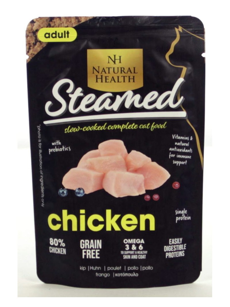 Natural health cat steamed chicken 85gram