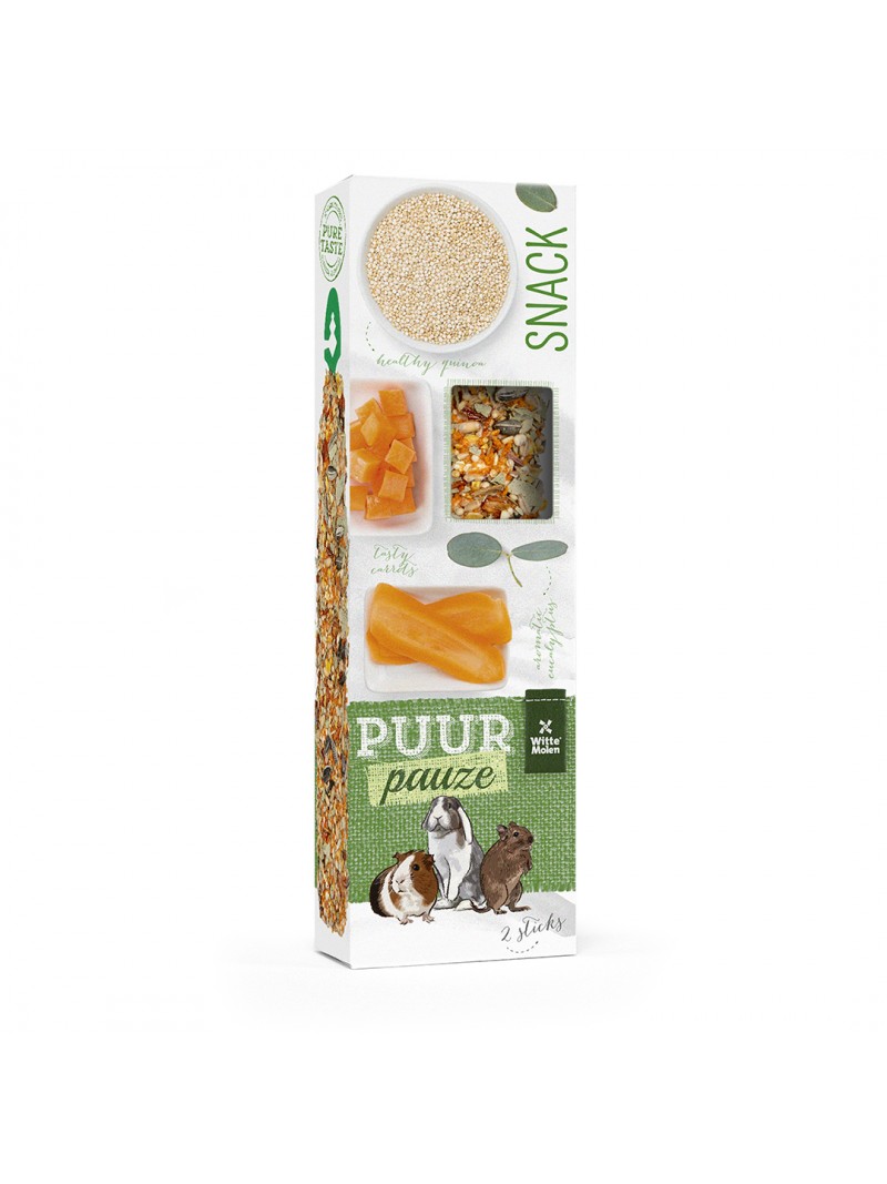Witte molen puur pauze sticks wortel & quinoa