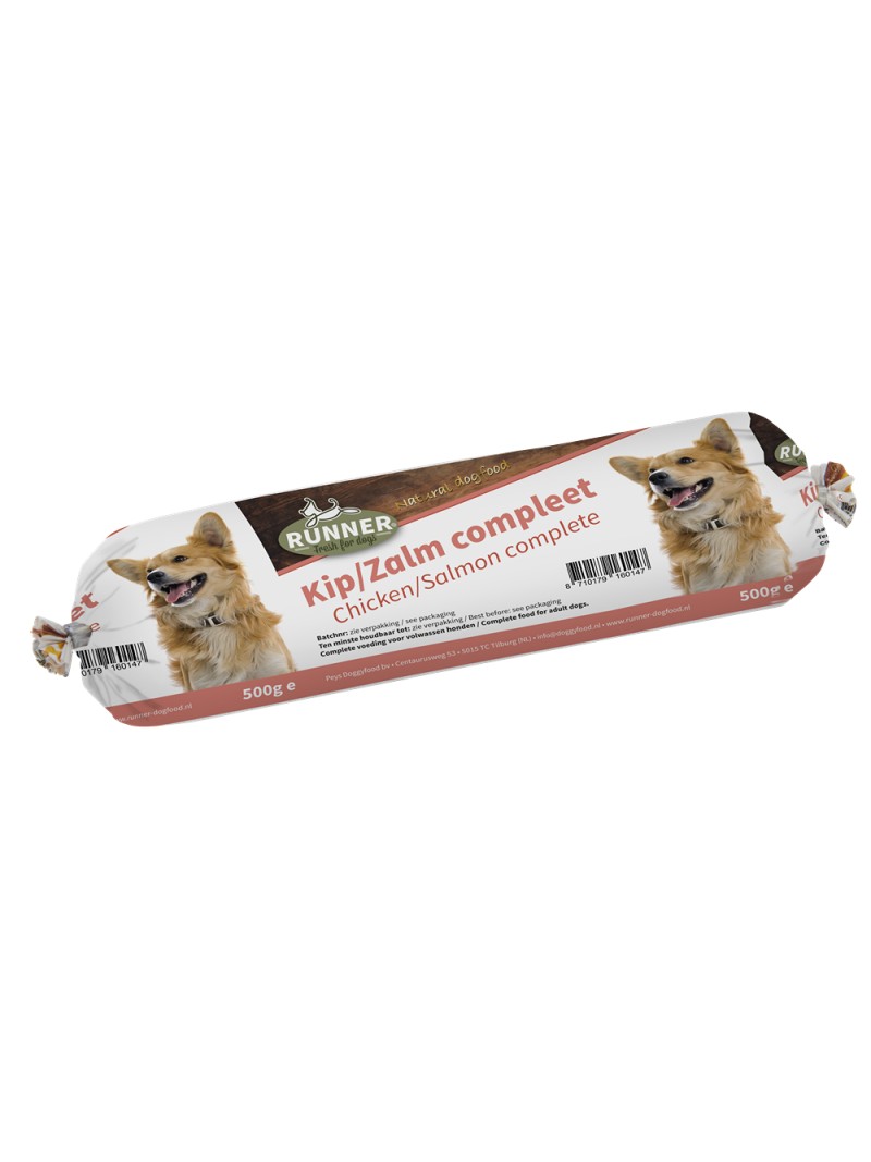 Runner fresh kip/zalm compleet