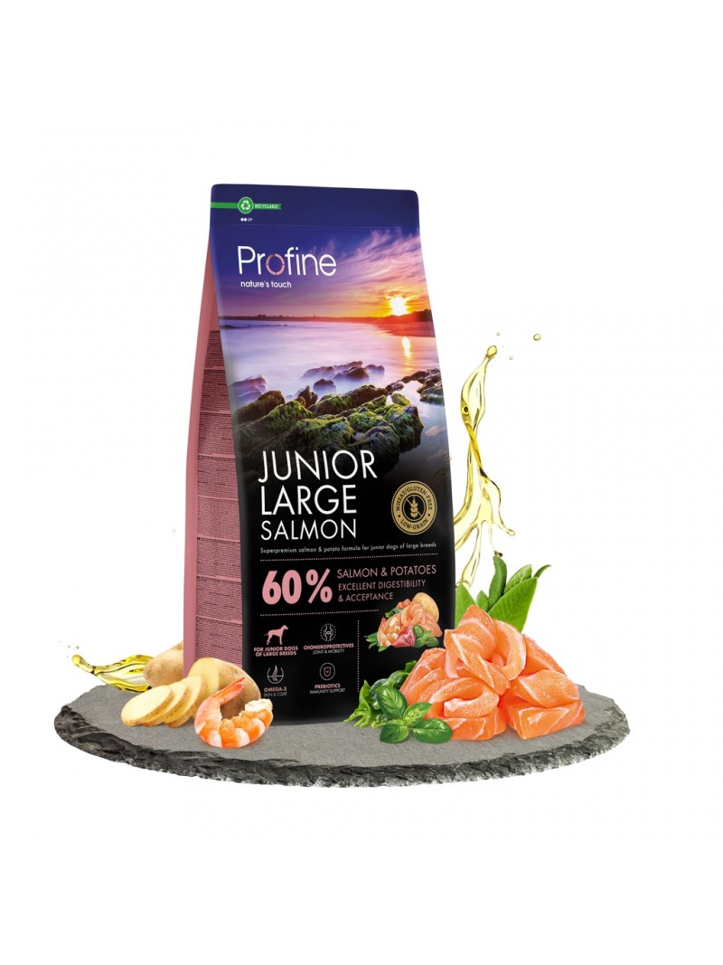 Profine dog dry junior large salmon 12kg