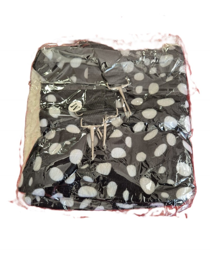 Dieza hangmat m 34x34cm zwart met witte stippen