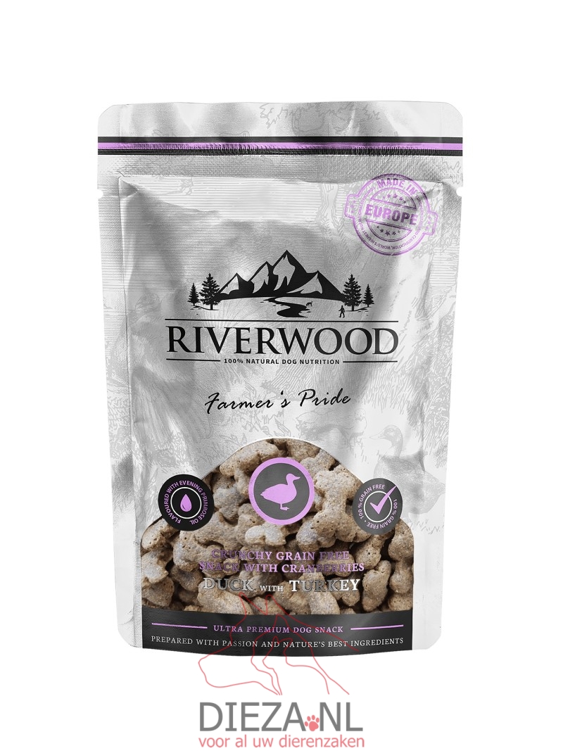 Riverwood crunchy snack eend 200gram