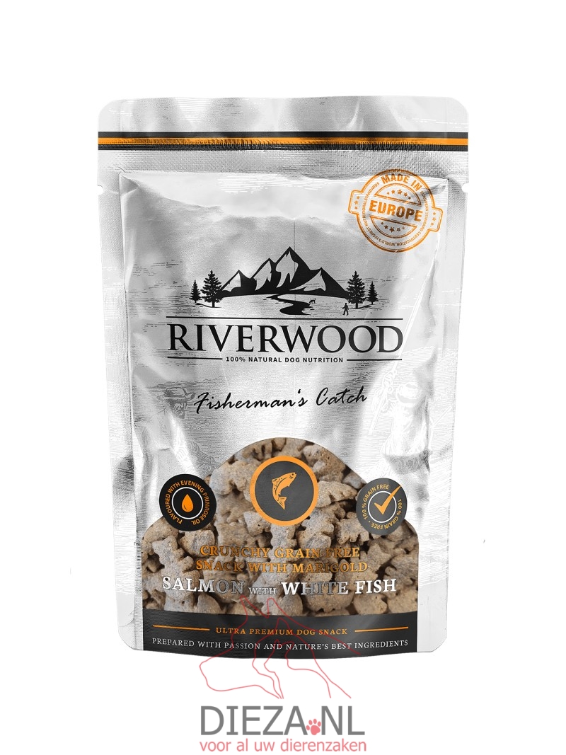 Riverwood crunchy snack zalm 200gram