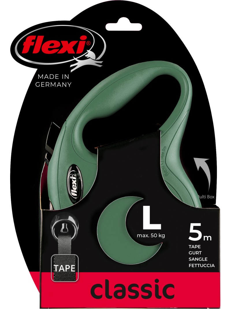 Flexi rollijn classic tape olijf