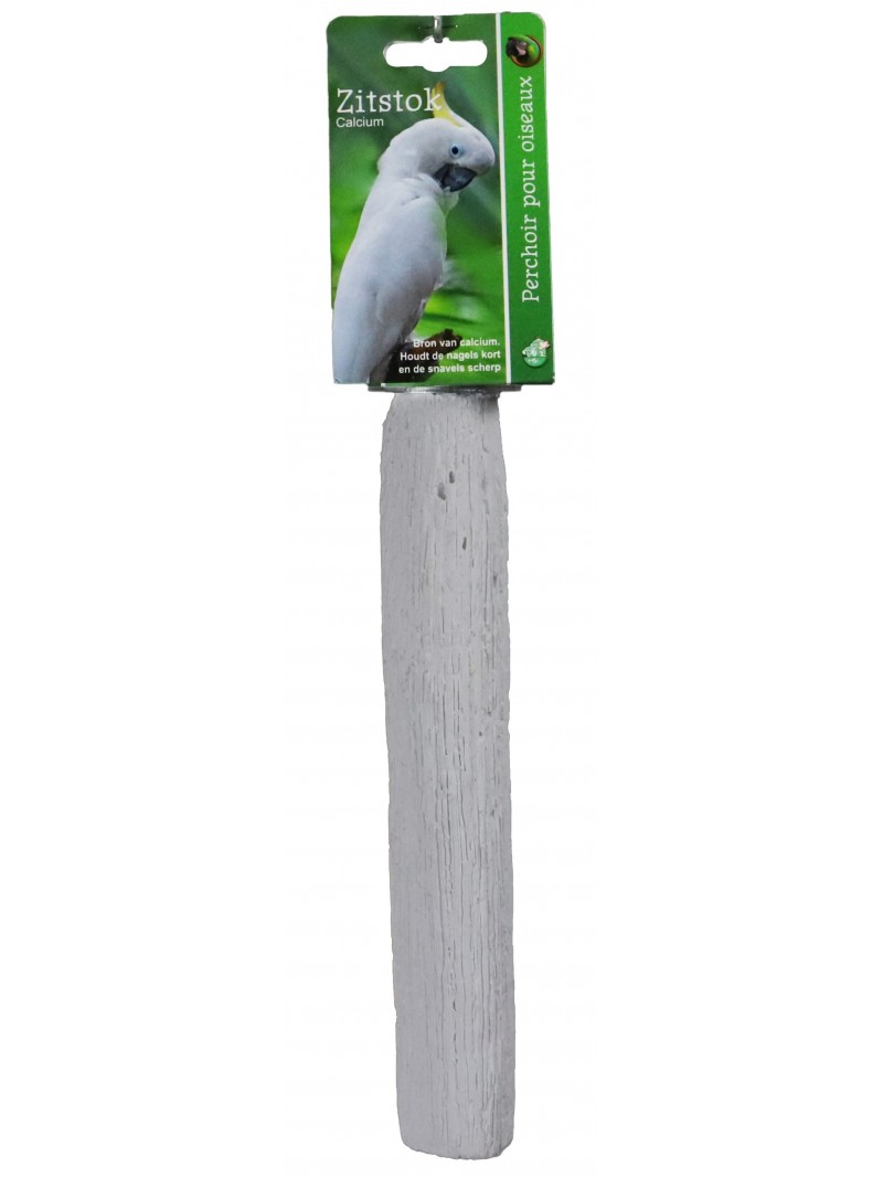 Boon zitstok calcium wit+schroefdraad
