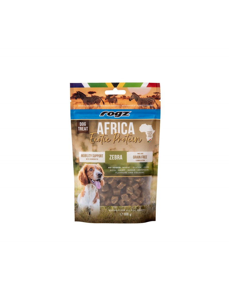 Rogz dog treat mobility zebra 100gram