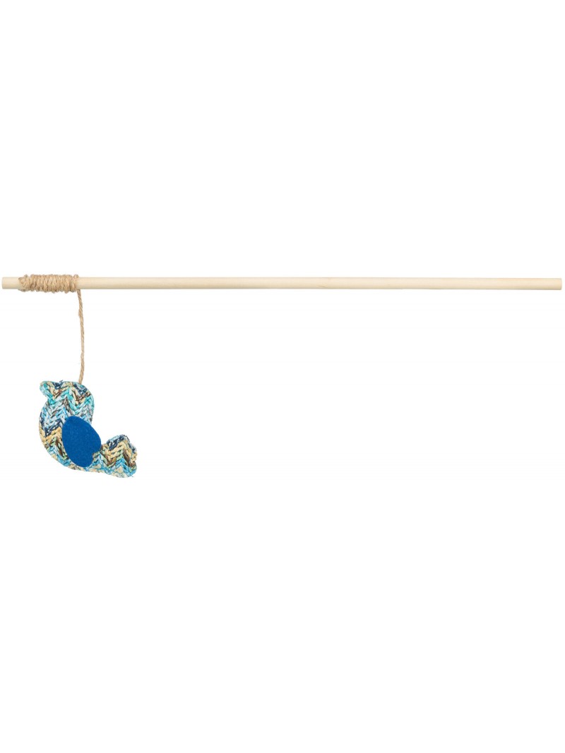 Trixie houten speelhengel met vogel