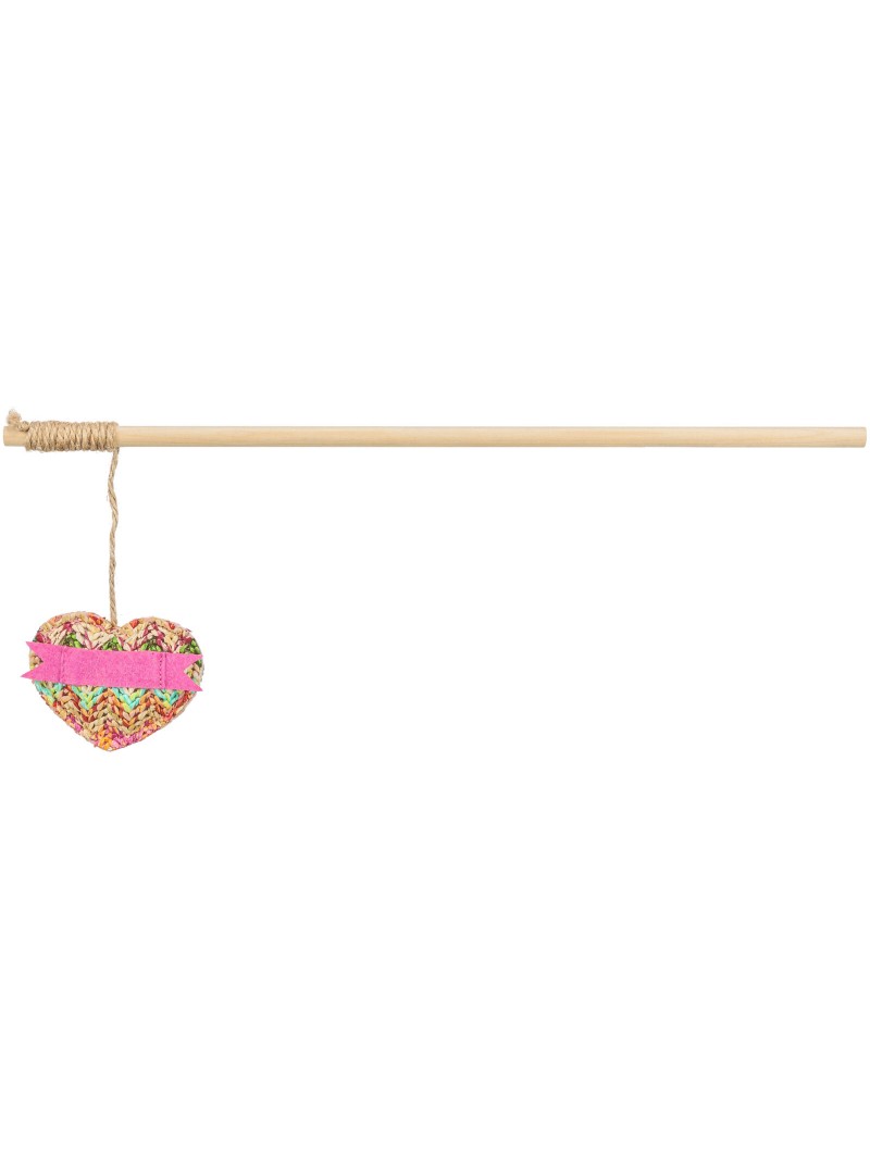 Trixie houten speelhengel met hartje