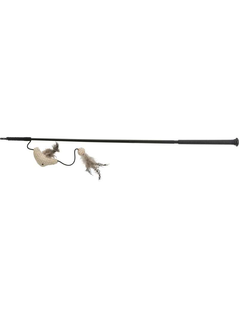 Trixie speelhengel xxl met vis 65cm
