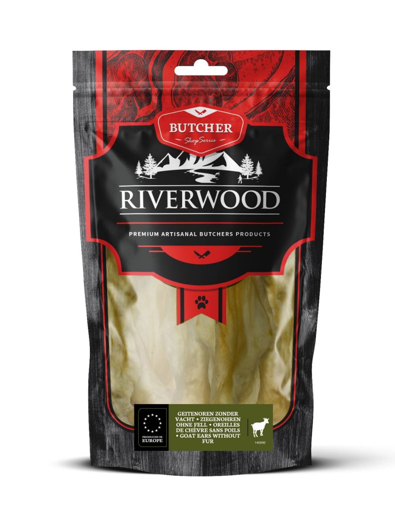 Riverwood geitenoren zonder vacht 100gram