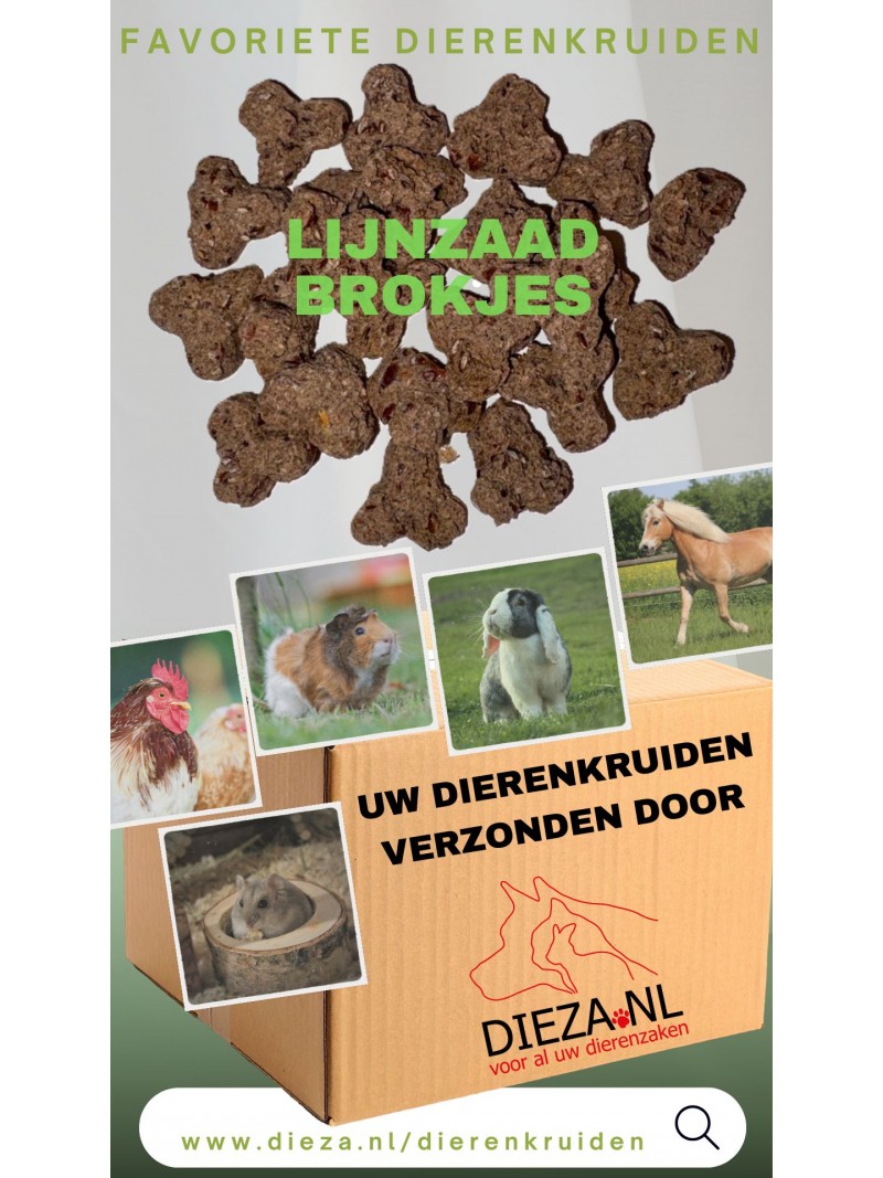 Dieza lijnzaad brokjes