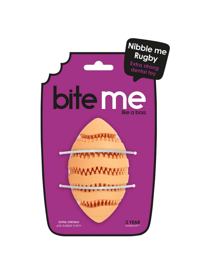 Bite me snackspeeltje nibble me rugby l