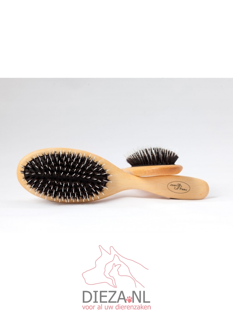 Jean peau haarborstel nylon ovaal groot