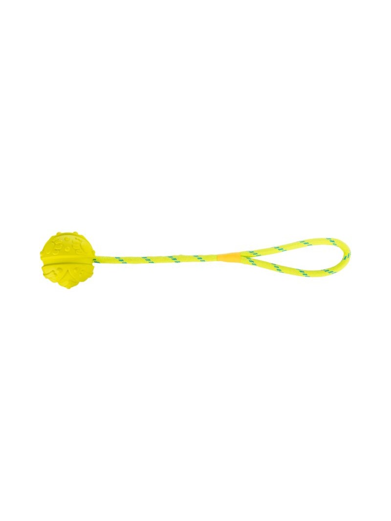 Trixie drijvende bal aan touw 35cm limoen