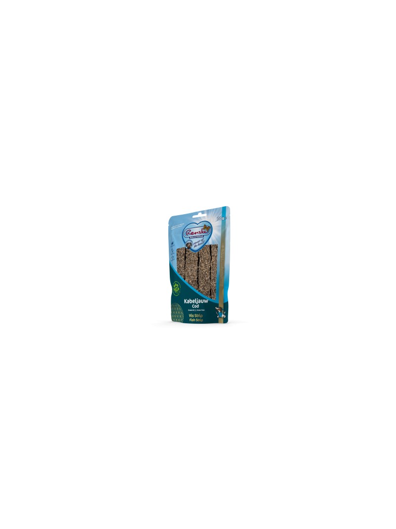 Renske gezonde beloning hond vis strip 70gr