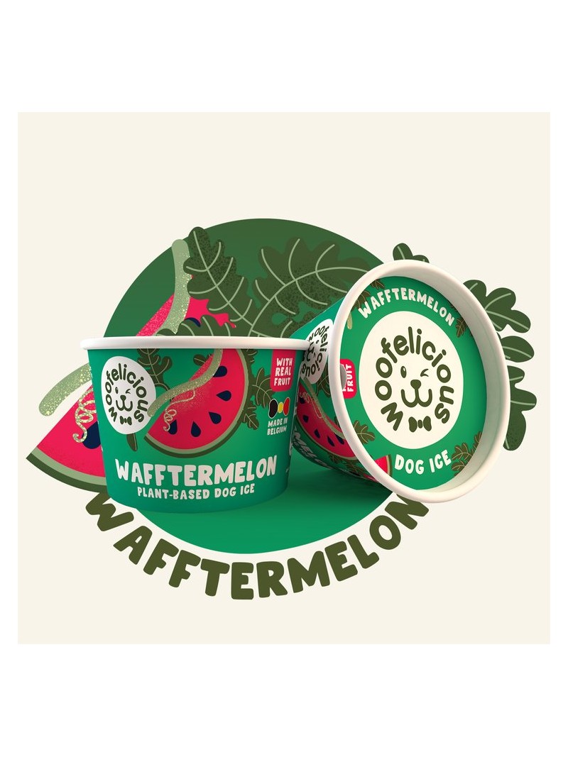 Woofelicious hondenijs watermeloen 100ml