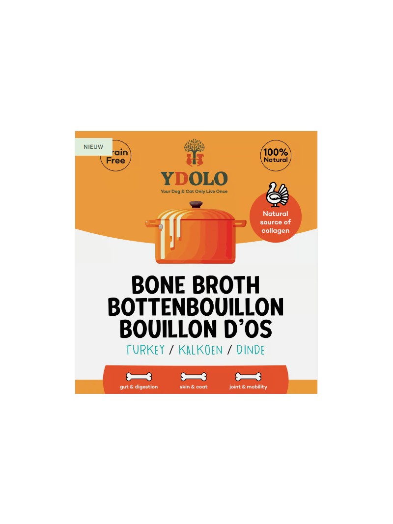 Ydolo bottenbouillon bio kalkoen 230ml