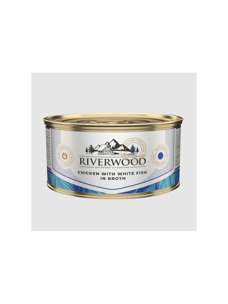 Riverwood chicken with whitefish in broth 85gram